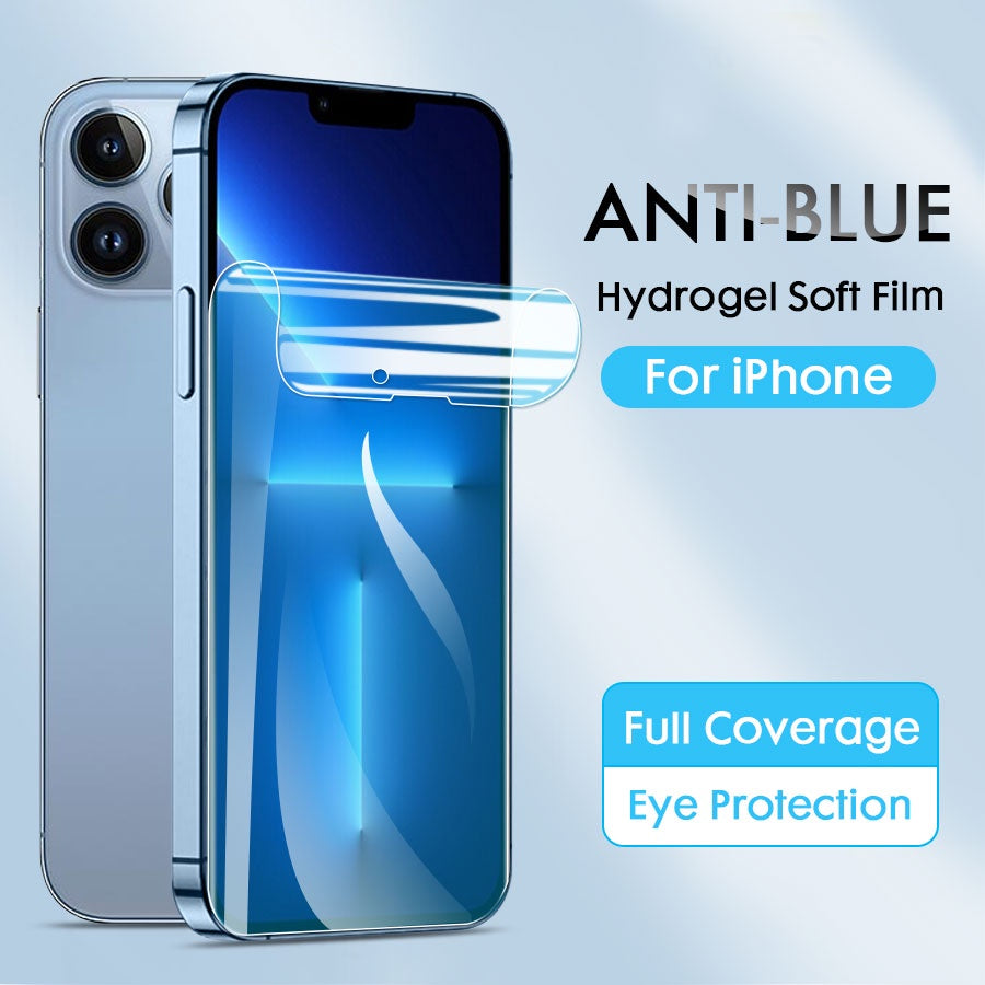 Nuglas Anti Blue Light Tempered Glass Screen Protector For iPhone 14 13 12 11 XS