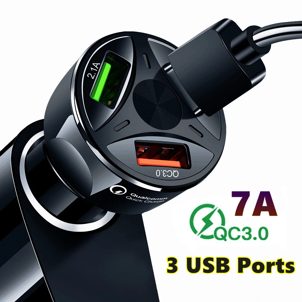 Everlab 12V Car Cigarette Lighter Socket Dual QC3.0 USB Ports Fast Charger Power Adapter