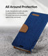 Everlab Wallet Card Holder Denim Cover Flip Case For iPhone 13 12 11 Pro XS Max XR 8 Plus