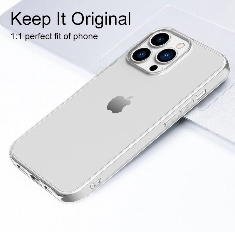 Clear Shockproof Bumper Case Cover For iPhone 14 13 12 11 Pro Max XS XR 8 7 Plus