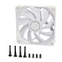 Thermalright TL-C12-W 120mm Cooling Fan Triple Pack PC Case Fan - White