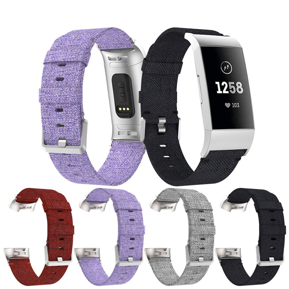 Everlab Fitbit Charge 3 4 Fabric Nylon Replacement Strap