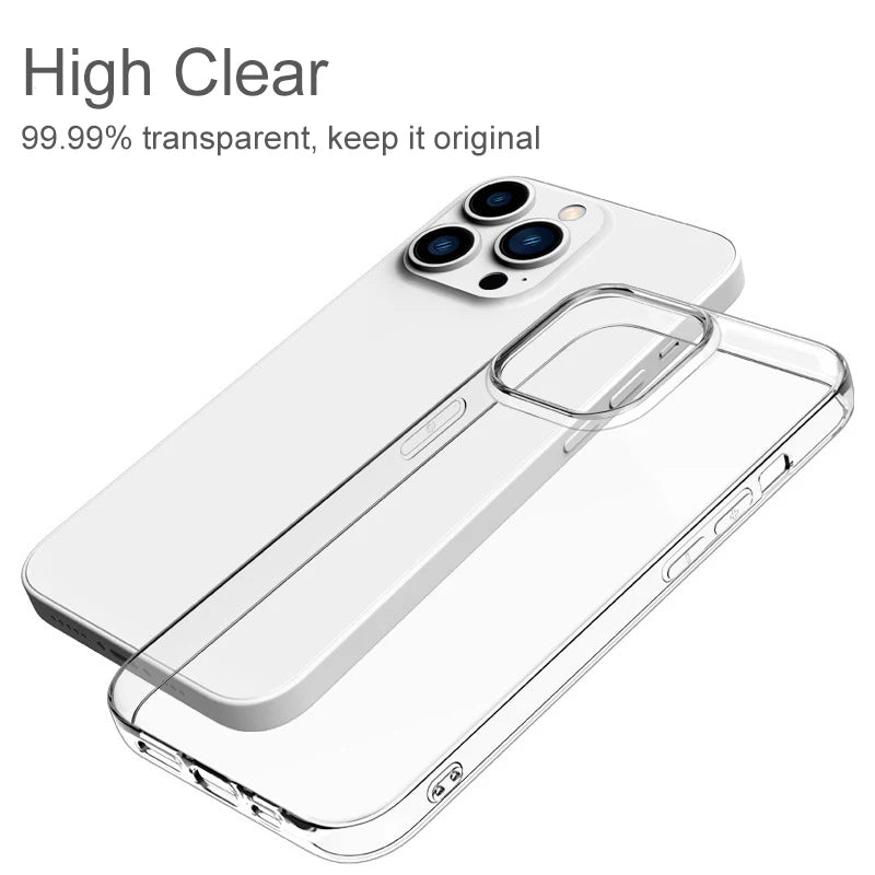 Clear Shockproof Bumper Case Cover For iPhone 14 13 12 11 Pro Max XS XR 8 7 Plus