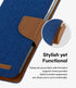 Everlab Wallet Card Holder Denim Cover Flip Case For iPhone 13 12 11 Pro XS Max XR 8 Plus