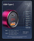 Baseus 45W Handsfree Bluetooth FM Transmitter MP3 Magic Series Car Charger USB & Type C Dual Charging Port