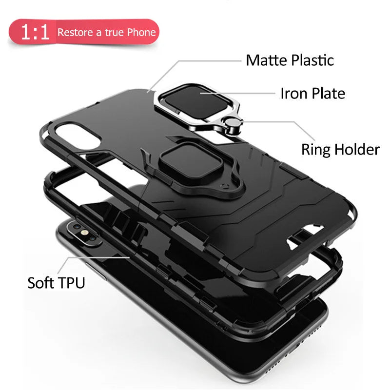 Everlab Shockproof 360 Ring Case Stand For iPhone