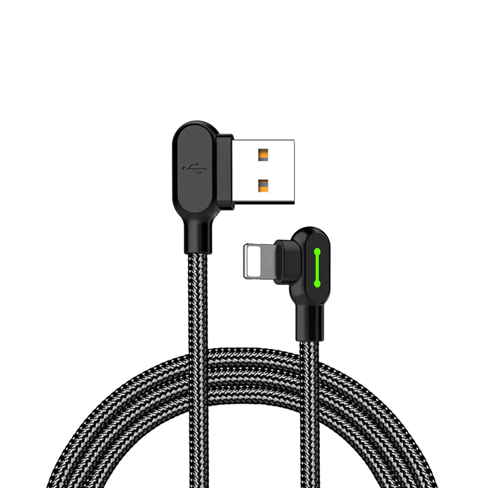 Mcdodo USB To Lightning Charging Cable 90 Degree Angled For iPhone iPad AirPods Charger Data Cord