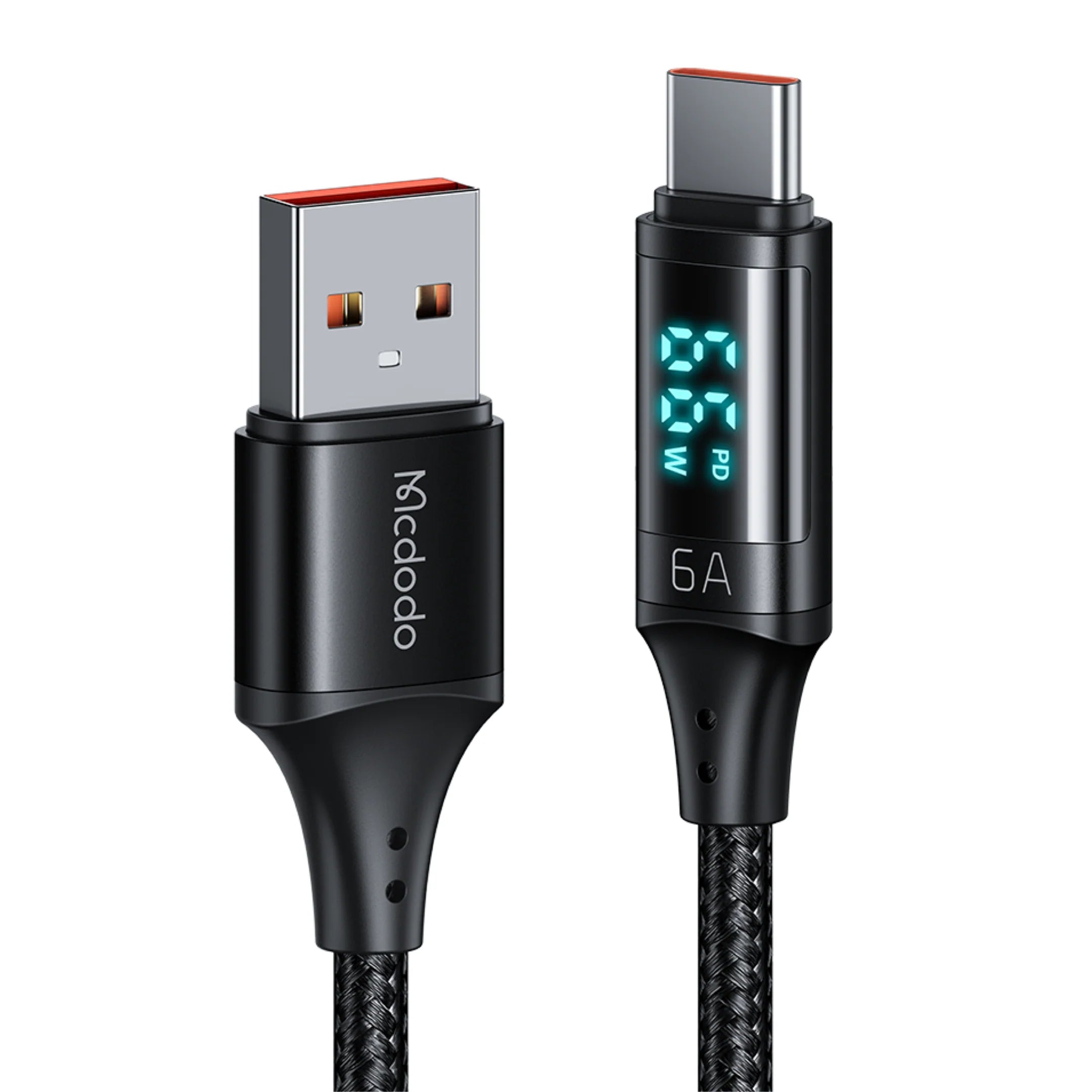 Mcdodo 66W USB To Type C Digital Charging Cable QC 4.0 PD Charger Data Cord LED Fast Charge