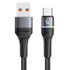 USAMS USB To Type C LED Charger Cable 3A Fast Charging Lead Data Cord - 1.2M