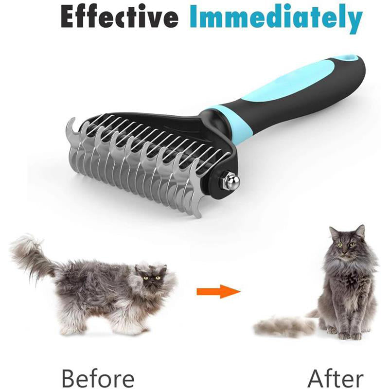 Pet Hair Remover Dog Brush Cat Comb For Long Hair Curly Dogs Cats