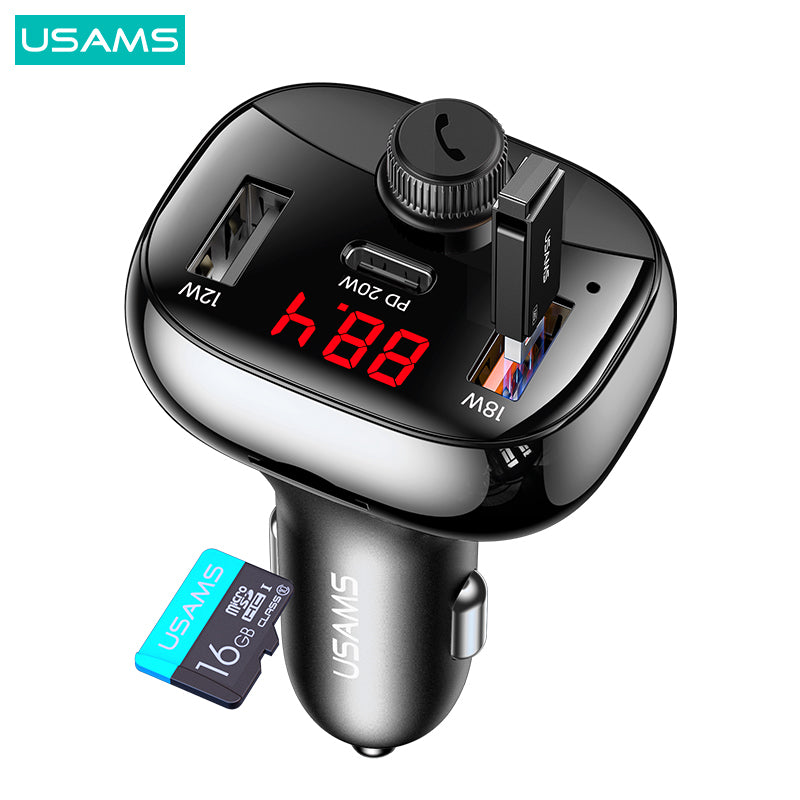 USAMS 50W Fast Charging Car Charger PD USB Type C Cigarette Lighter Adapter