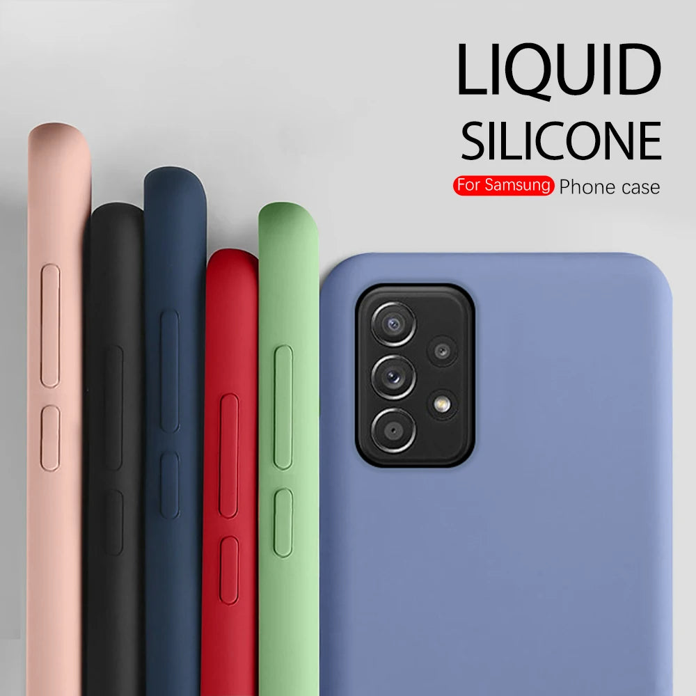 Everlab Liquid Silicone Soft Phone Cover Case For Samsung Galaxy