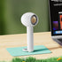 USAMS Mini Portable Hand-Held Desk Fan Cooler USB Air Rechargeable 3 Speed AU