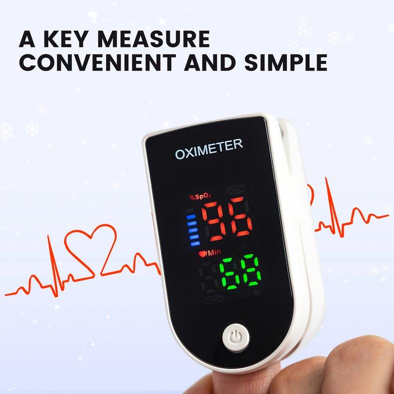 Everlab Portable Pulse Rate Oximeter Blood Oxygen Saturation Level Heart Rate Fingertip Monitor