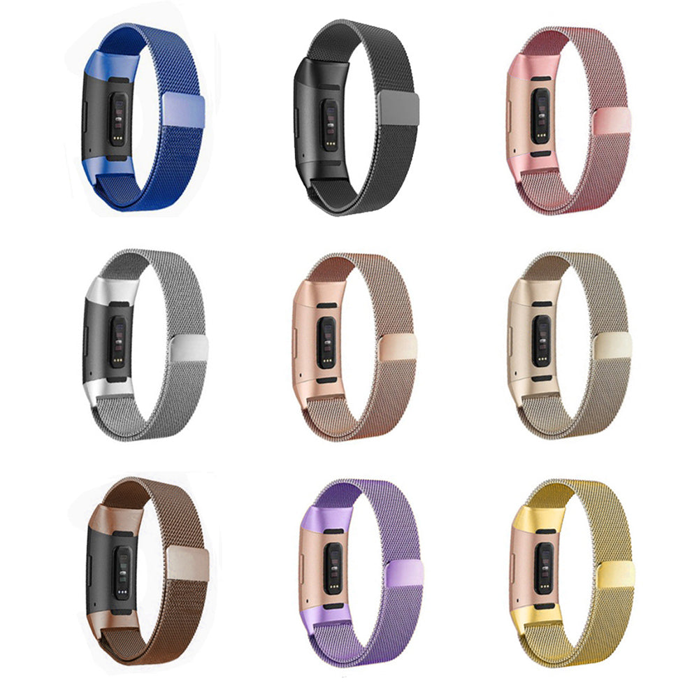 Everlab Magnetic Milanese Replacement Strap Metal Band For Fitbit Charge 3 4