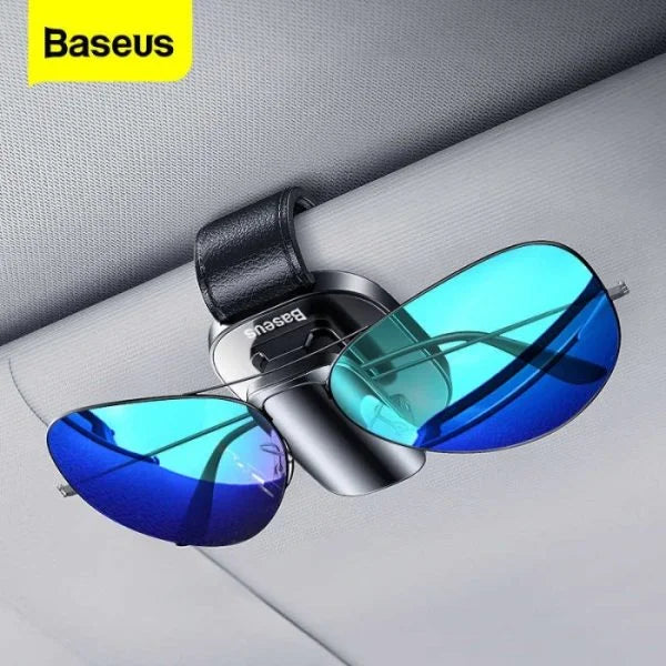 Baseus Car Vehicle Accessory Sun Visor Glasses Eye Card Pen Holder Clip Clamp