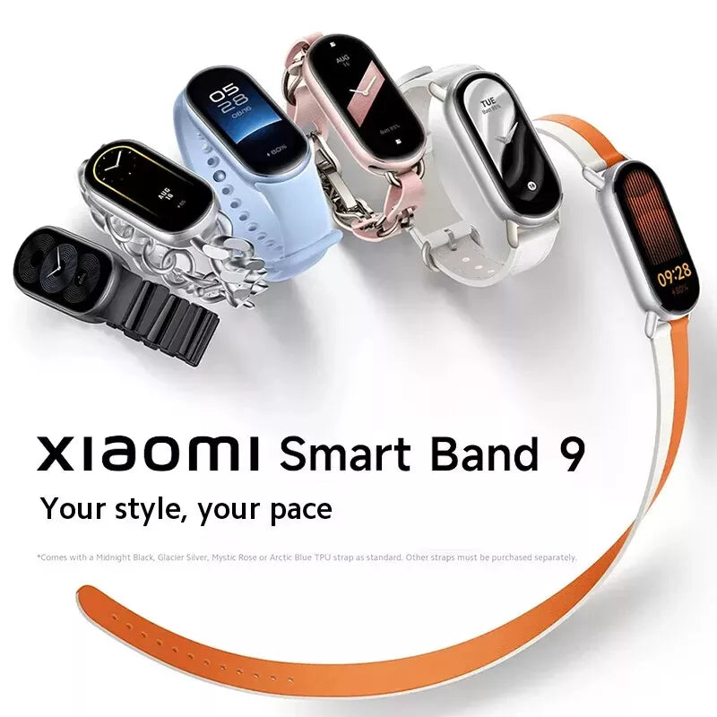 Xiaomi Smart Band 9 AMOLED Fitness Bracelet Heart Rate Tracker Sleep Monitor