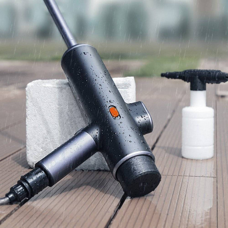 Baseus Electric Car Wash Spray Gun High Powered Portable Washer Cordless (Black)